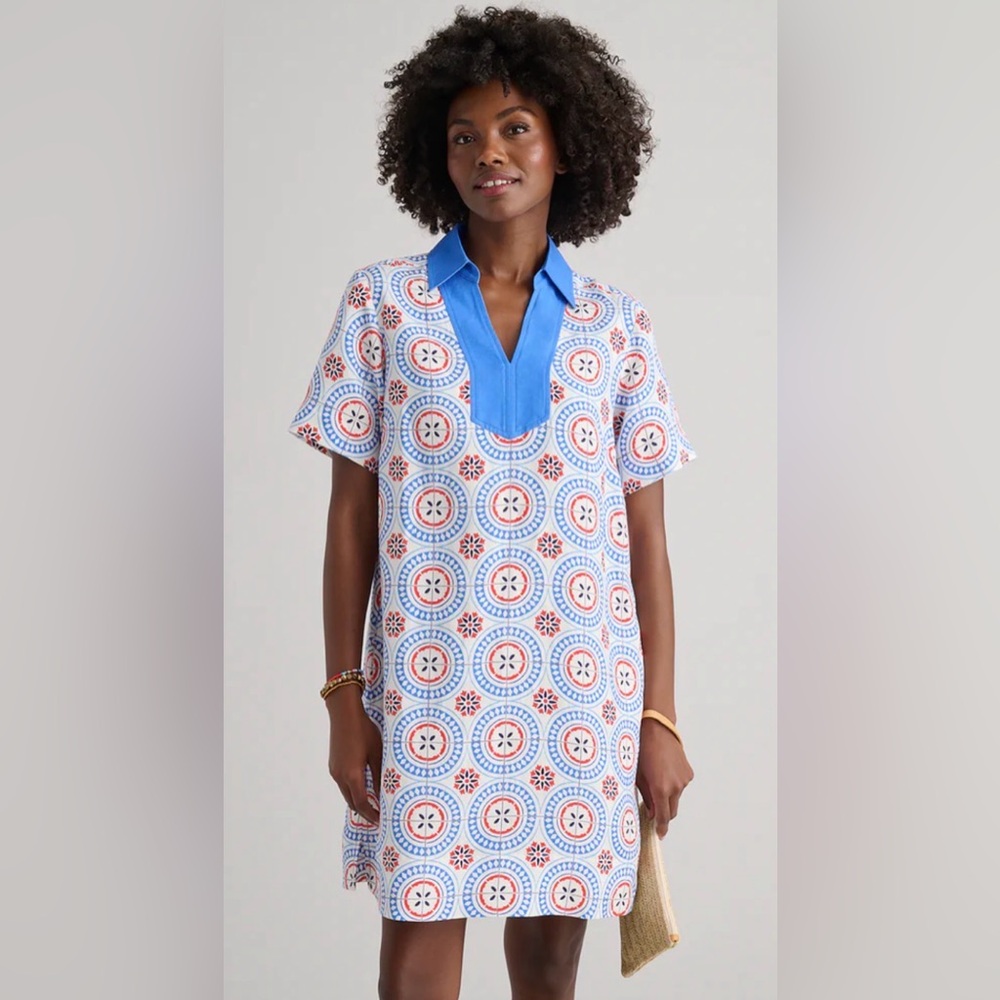 UNTUCKit Linen-Blend Paola Dress Medium